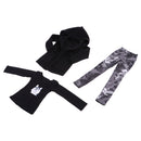 1/3 BJD Black Jacket Tshirt Jeans Set for Normal 70cm Uncle Size Doll Outfit
