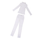 1/3 Male BJD White Turtleneck Sweater Jeans Set for Normal 70cm Uncle Dolls Accessories