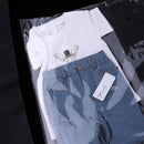 Fashion T-shirt & Ripped Hole Denim Jeans Pants For 70cm Uncle BJD Doll Accs