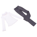 1/3 BJD White Turtleneck Sweater Pants Set for Normal 70cm Uncle Size Doll