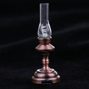 Vintage 1/12 Dollhouse Miniature Bronze Metal Table Lamp Lighting Any Rooms Furniture Accessories