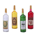 4pcs Set Miniature Beer Wine Bottles Foods 1/12 Dollhouse Kitchen Life Scenes Decoration Accessories Pattern 3