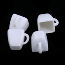 4 Pieces Miniature Milk Tea Cups Mugs Dollhouse Tableware Accessories 1/12