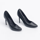 1/12 Scale Miniature Plastic Black High Heel Shoes Furniture for Dolls House Room Woman Figures Accessory Decor