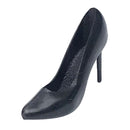1/12 Scale Miniature Plastic Black High Heel Shoes Furniture for Dolls House Room Woman Figures Accessory Decor