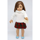 Casual Dolls Winter Dress Accessory Plaid Knit Dress And Pearl Handbag