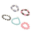 5pcs Multicolor Flower Beaded Bracelets Accessory for 18inch American Girl Doll Toys
