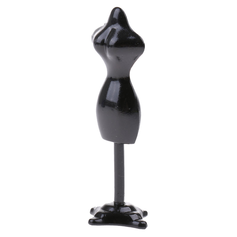 1/12 Dollhouse Miniature Metal Clothes Model Stents Clothing Holder Black
