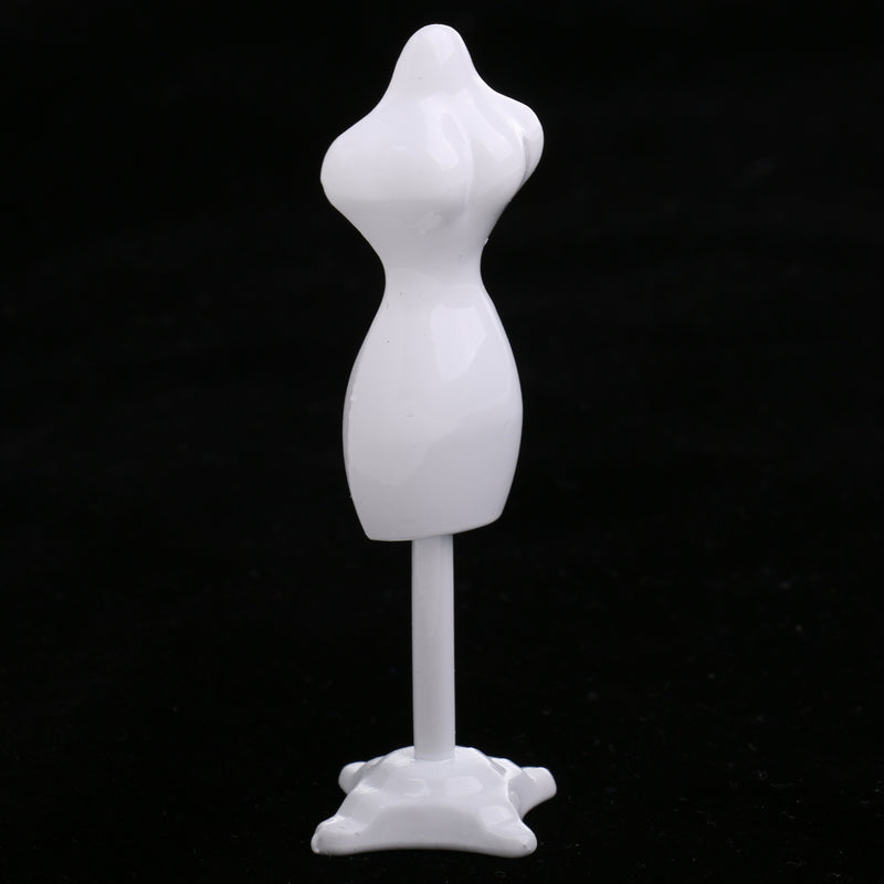 1/12 Dollhouse Miniature Metal Clothes Model Stents Clothing Holder White