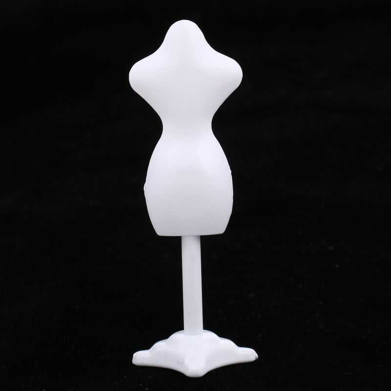 1/12 Dollhouse Miniature Metal Clothes Model Stents Clothing Holder White