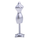 1:12 Dollhouse Miniature Female Model Clothes Stents Clothing Holder Rooms Accessories Sliver