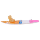 Wonderful Dollhouse Miniature Surfboard With Dog For Doll 11.5 Inch