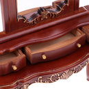 Dollhouse Miniature 1/6 Wooden Dresser Toilet Table for Action Figures 12inch Dolls Accessory Brown Color