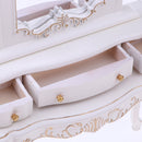 1/6 Scale Miniature Wood Brown Dressing Table for Dolls House Decor Action Figure Accessories White