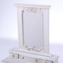 1/6 Scale Miniature Wood Brown Dressing Table for Dolls House Decor Action Figure Accessories White