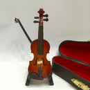 Dollhouse Miniature Wooden Violin Music Room Decoration Accessories 14cm