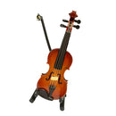 Dollhouse Miniature Wooden Violin Music Room Decoration Accessories 14cm