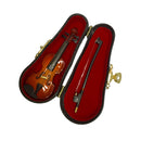 Dollhouse Miniature Wooden Violin Music Room Decoration Accessories 14cm