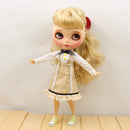 Trendy Suspender Skirt Dress Shirt Clothes for 12inch Blythe Takara 1/6 BJD DOD Dollfie Doll Complete Look