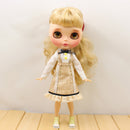 Trendy Suspender Skirt Dress Shirt Clothes for 12inch Blythe Takara 1/6 BJD DOD Dollfie Doll Complete Look