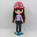 Adorable Graffiti Style Baseball Cap Outfit for 12inch Blythe Pullip Licca 1/6 BJD DZ AS Dolls Clothing Accessory