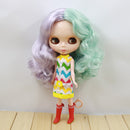 1/6 BJD Doll Colorful Raincoat Dress Suit for 12inch Blythe Pullip DZ AS DOD Dolls Clothes Party Outfit Accessories
