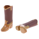 Fashion PU Leather Boots Rainshoes Clothes for 12inch Blythe Takara 1/6 BJD DOD Dollfie Doll Outfit Brown
