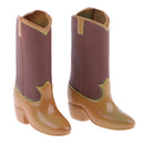 Fashion PU Leather Boots Rainshoes Clothes for 12inch Blythe Takara 1/6 BJD DOD Dollfie Doll Outfit Brown