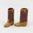 Fashion PU Leather Boots Rainshoes Clothes for 12inch Blythe Takara 1/6 BJD DOD Dollfie Doll Outfit Brown