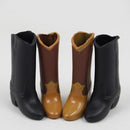 Fashion PU Leather Boots Rainshoes Clothes for 12inch Blythe Takara 1/6 BJD DOD Dollfie Doll Outfit Brown