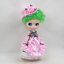 Adorable Pink Lace Dress Hat Uniform Outfit for 12inch Blythe Pullip Licca 1/6 BJD DZ AS Dolls Clothing Accessory