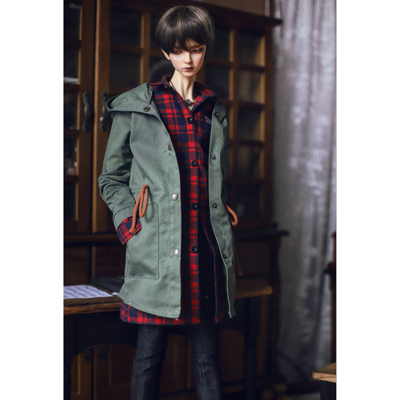 1/3 Male BJD Hooded Jacket Shirt Jeans 3pcs Set for Normal 70cm Uncle Doll