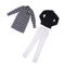 1/3 Male BJD Plaid Long Coat Shirt Jeans 3pcs Set for Normal 70cm Uncle Doll