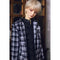 1/3 Male BJD Plaid Long Coat Shirt Jeans 3pcs Set for Normal 70cm Uncle Doll