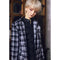 1/3 Male BJD Plaid Long Coat Shirt Jeans 3pcs Set for Normal 70cm Uncle Doll
