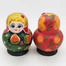 Set of 10PCS Strawberry Printed Wooden Blank Russian Nesting Dolls Babushka Matryoshka Stacking Doll Kids Crafts