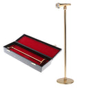 Adjustable 16-20cm Microphone Model for Action Figures Hot Toys Dolls House Miniature Decor Gold