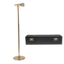 Adjustable 16-20cm Microphone Model for Action Figures Hot Toys Dolls House Miniature Decor Gold