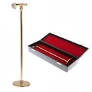 Adjustable 16-20cm Microphone Model for Action Figures Hot Toys Dolls House Miniature Decor Gold