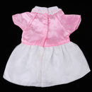 Funky Doll Clothes Short Sleeves Dress Party Dress Tops Pink Costume Dress for 18 inch Ameircan Girl Dolls
