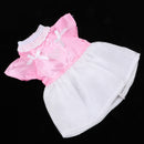 Funky Doll Clothes Short Sleeves Dress Party Dress Tops Pink Costume Dress for 18 inch Ameircan Girl Dolls