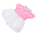 Funky Doll Clothes Short Sleeves Dress Party Dress Tops Pink Costume Dress for 18 inch Ameircan Girl Dolls