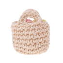 Pretty Knitted Handbag Woollen Bag Doll Clothes Accessory for 1/6 GirlS Dolls BJD Licca Blythe DollS Dress Up Beige