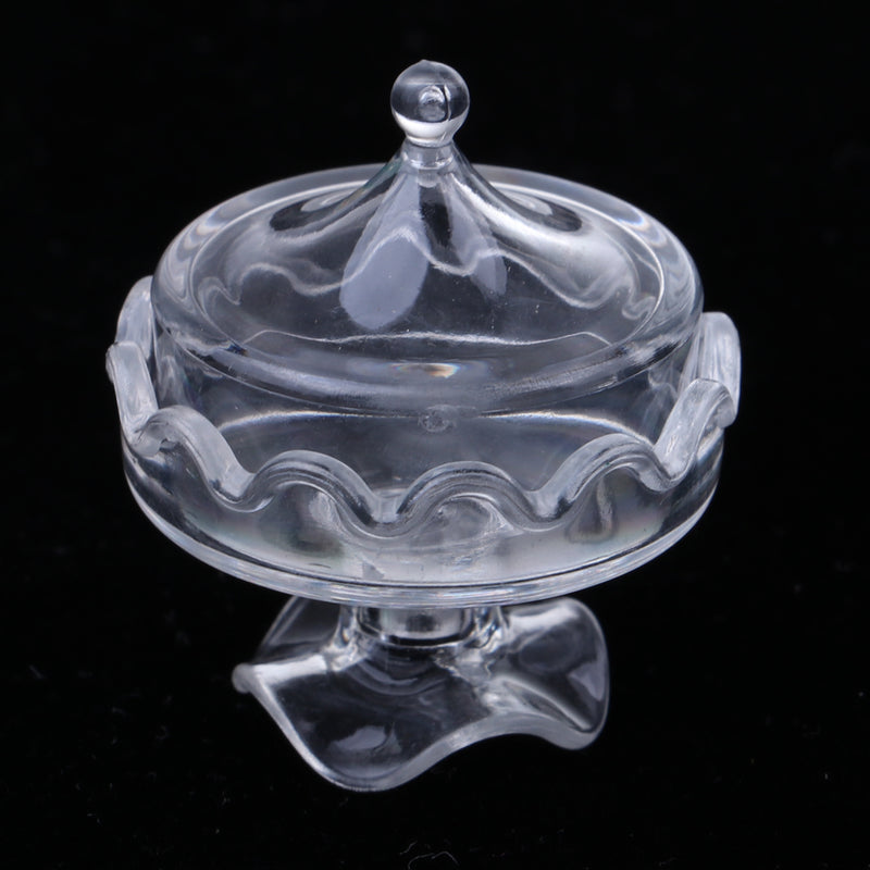 1/12 Dollhouse Miniature Clear Desserts Box Storage Model Kichen Rooms Tablware Accessories Kids Playset