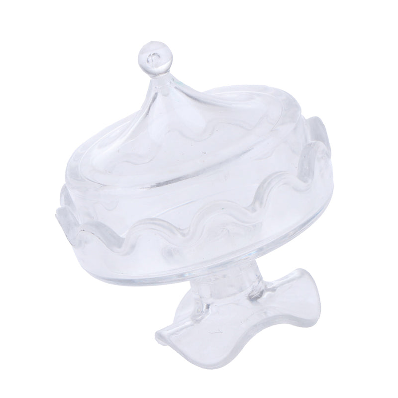 1/12 Dollhouse Miniature Clear Desserts Box Storage Model Kichen Rooms Tablware Accessories Kids Playset