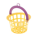 Set of 5pcs Yellow Mesh Basket for 1/12 Dollhouse Any Rooms Accessory Decoration Kids Pretend Play Toy