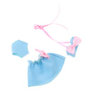 Lovely Blue Bikini Bathing Suit Clothes for Middle Blythe Doll Swimming Outfit Accessories