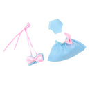 Lovely Blue Bikini Bathing Suit Clothes for Middle Blythe Doll Swimming Outfit Accessories