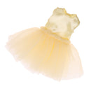 Trendy 4-Layers Gauzy Dress Dance Skirt Clothes for 1/6 BJD DOD LUTS DZ 12inch Blythe Pullip Doll Party Outfit Yellow
