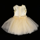 Trendy 4-Layers Gauzy Dress Dance Skirt Clothes for 1/6 BJD DOD LUTS DZ 12inch Blythe Pullip Doll Party Outfit Yellow